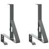 vidaXL Lumilukon tuki 2 kpl Antrasiitti 29,5 x 3 x 34,5 cm Ter&auml;s
