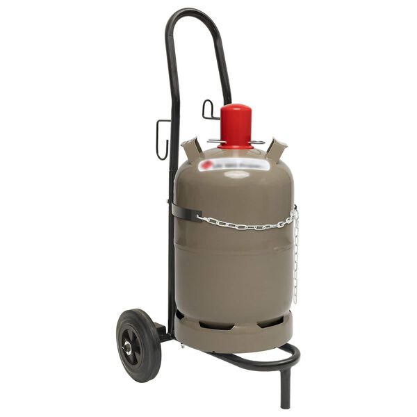 vidaXL Kärry Musta ja punainen 49 x 49 x 101 cm Teräs