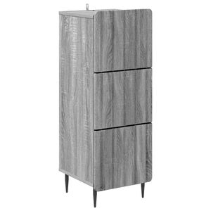 vidaXL Laatikkokaappi Harmaa sonoma 33 x 34,5 x 92 cm Tekninen puu