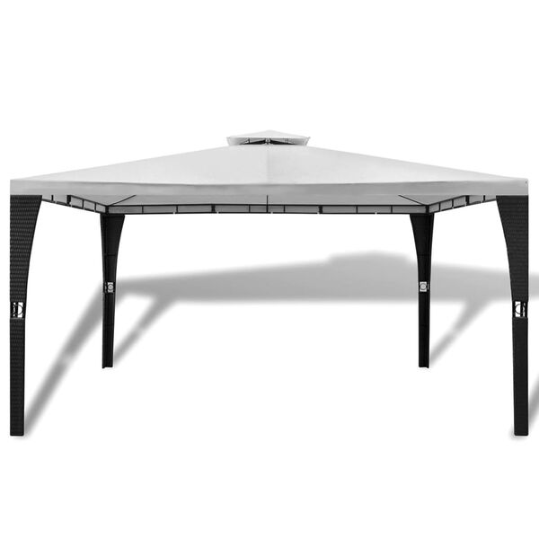 vidaXL Huvimaja katolla 3x4 m kermanvalkoinen