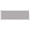 vidaXL Sis&auml;&auml;nvedett&auml;v&auml; terassin sivumarkiisi 100x300 cm harmaa