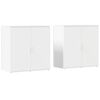 vidaXL Senkit 2 kpl valkoinen 79x38x80 cm tekninen puu