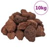 vidaXL Vulkaaniset kivet 10 kg punainen 5-8 cm