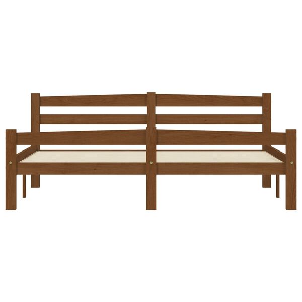 vidaXL S&auml;ngynrunko hunajanruskea t&auml;ysi m&auml;nty 160x200 cm