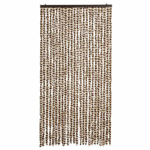 vidaXL Hyönteisverho beige ja ruskea 100x200 cm chenille