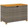 vidaXL Puutarhan s&auml;ilytyslaatikko harmaa 110x55x63 cm polyrottinki