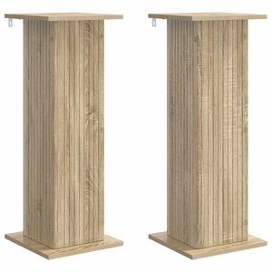 vidaXL Kasviteline 2 kpl Sonoma-tammi 30,5 x 30 x 80,5 cm Tekninen puu