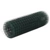 vidaXL Kanaverkko ter&auml;s PVC pinnoitteella 10x0,5 m vihre&auml;