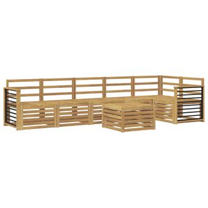 vidaXL Ulkosohvakokoelma 7 pcs valkoinen 59 x 59 x 37 cm