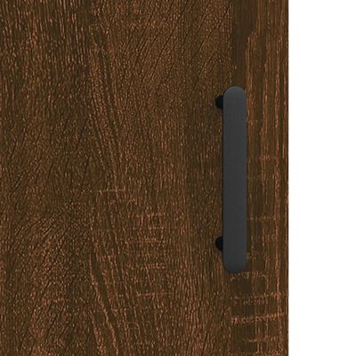 vidaXL Kaappi ruskea tammi 69,5x34x180 cm tekninen puu