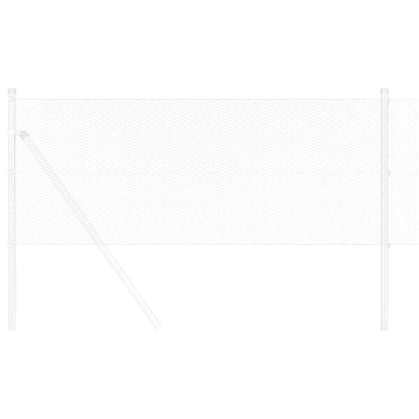 vidaXL Kuusikulmainen aita Hopea 0,8 x 10 m Galvanoitu ter&auml;s