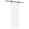vidaXL Liukuovi ORKDAL Valkoinen ja musta 83 x 232 cm T&auml;ysi m&auml;nty