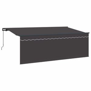 vidaXL Vedett&auml;v&auml; markiisi Antrasiitti 400 x 200 cm