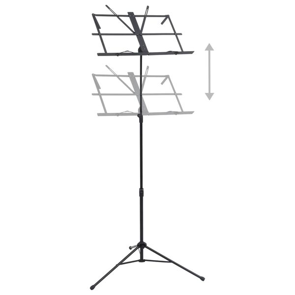 vidaXL Nuottiteline musta ter&auml;s