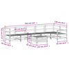 vidaXL 7-osainen Ulkosohvasarja t&auml;ysi douglaskuusi