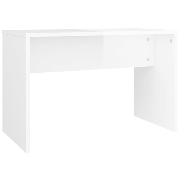 vidaXL Meikkijakkara korkeakiilto valkoinen 70x35x45 cm tekninen puu