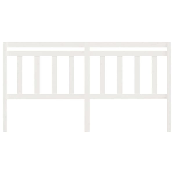 vidaXL S&auml;ngynp&auml;&auml;ty valkoinen 206x4x100 cm t&auml;ysi m&auml;nty