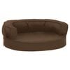 vidaXL Ergonominen koirans&auml;ngyn patja 60x42 cm pellavatyyli ruskea