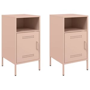 vidaXL Y&ouml;p&ouml;yd&auml;t 2 kpl pinkki 36x39x68 cm ter&auml;s