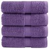 vidaXL Premium-vieraspyyhkeet SOLUND 4 kpl violetti 30x50 cm 600 gsm