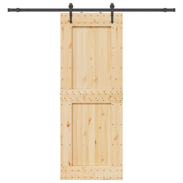 vidaXL Liukuovi asennustarvikkeineen 85x210 cm t&auml;ysi m&auml;nty