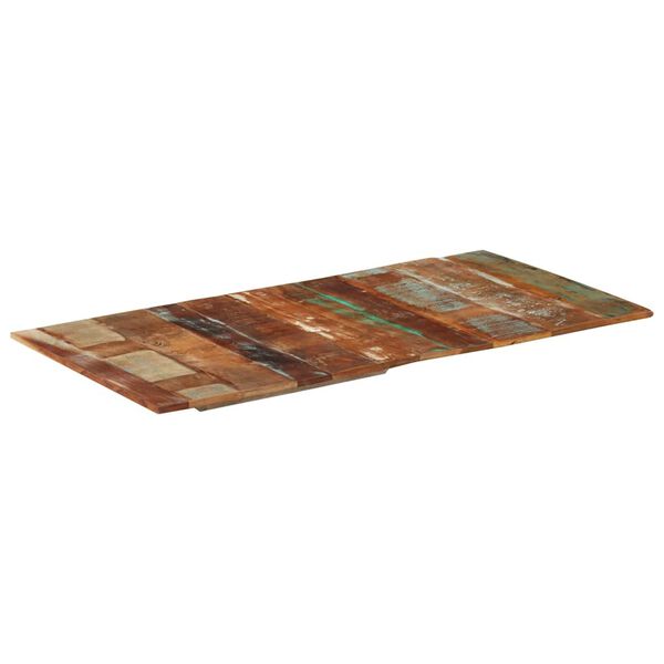 vidaXL Suorakulmainen pöytälevy 60x120 cm 15-16 mm täysi kierrätyspuu