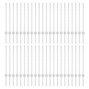 vidaXL Upotettu aitausapaja 44 pcs Hopea 120 cm Jauhemaalattu Ter&auml;s