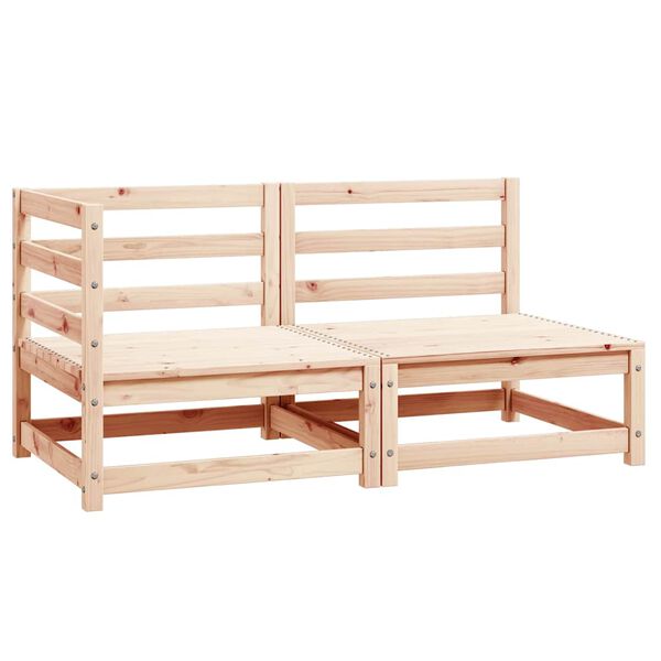 vidaXL 2-osainen Puutarhasohvasarja täysi mänty