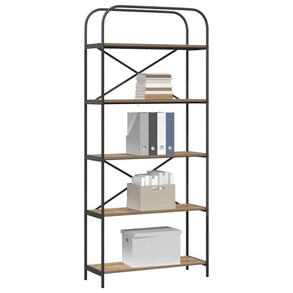 vidaXL Kirjahylly Artisan tammi 80 x 30 x 183 cm Tekninen puu