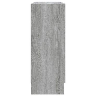 vidaXL Vitriinikaappi harmaa Sonoma 82,5x30,5x80 cm tekninen puu