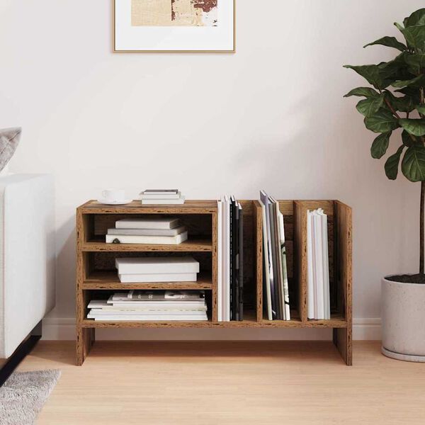 vidaXL Levykaappi hyllyll&auml; Vanha puu 78,5 x 35 x 45 cm Tekninen puu