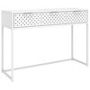 vidaXL Konsolip&ouml;yt&auml; valkoinen 106x35x75 cm ter&auml;s