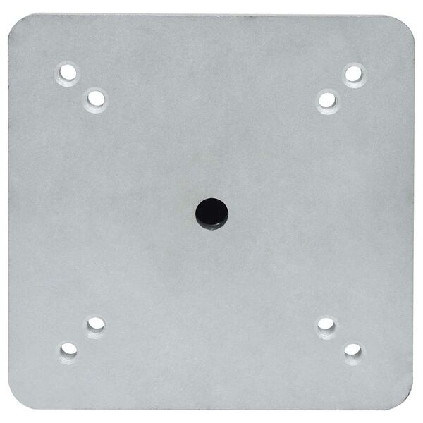 vidaXL Upotettu aurinkovarjon jalusta tangolla hopea 16x16x52 cm ter&auml;s