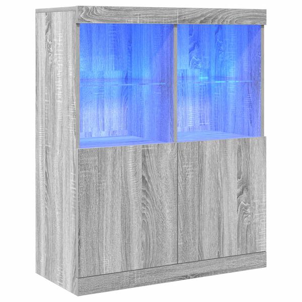 vidaXL Senkki harmaa sonoma 81x37x100 cm tekninen puu