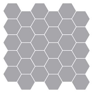 vidaXL Heptagonaalinen laatta 10 pcs Harmaa 30 x 30 cm