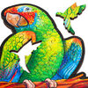 UNIDRAGON Puupalapeli 193 palaa Playful Parrots keskikoko 44x25 cm