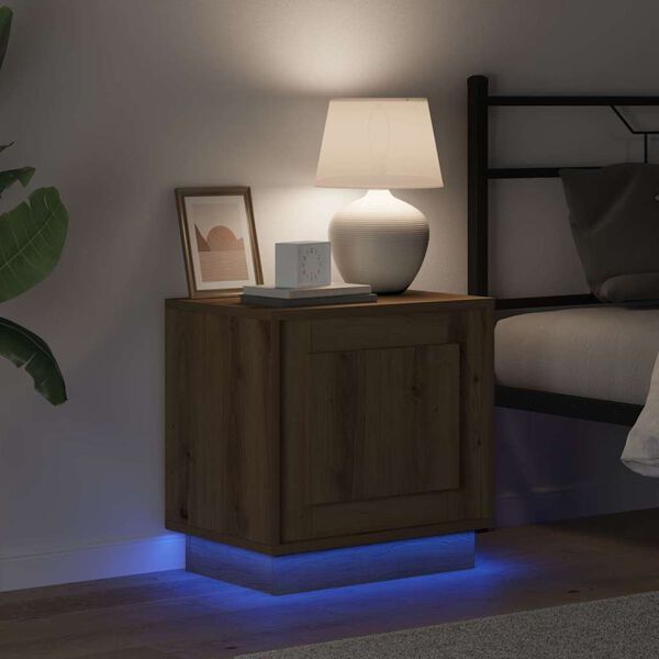 vidaXL Y&ouml;p&ouml;yt&auml;kaappi Artisan tammi 44 x 34,5 x 45 cm Tekninen puu