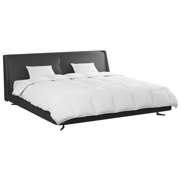 vidaXL Peittosarja tyynyllä 3 pcs Valkoinen Untuvahöyhen