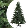 vidaXL Salkomallinen tekoinen joulukuusi 120 cm PVC ja metalli Vihre&auml;