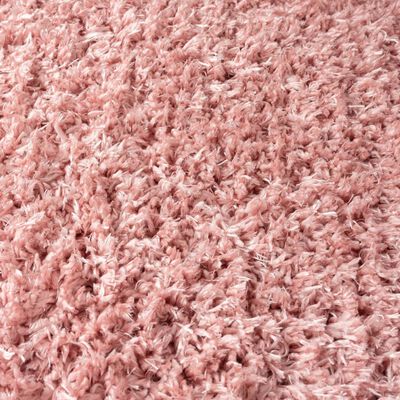 vidaXL Korkeanukkainen Shaggy matto pinkki 160x230 cm 50 mm