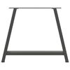 vidaXL Ruokapöydän jalat A-muotoiset 2 kpl antrasiitti 90x(72-73) cm teräs