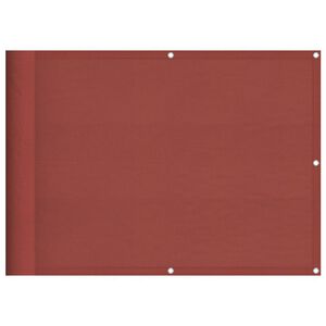 vidaXL Parvekkeen sermi terrakotta 75x800 cm 100 % polyesteri Oxford