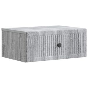 vidaXL Y&ouml;p&ouml;yt&auml;kaappi Harmaa sonoma 49 x 34,5 x 20 cm Tekninen puu