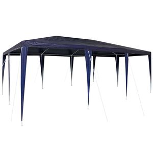 vidaXL Juhlateltta Sininen 600 x 400 x 266 cm Polyeteeni ja ter&auml;s