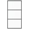 vidaXL Liukuovi ESG-lasi ja alumiini 102x205 cm musta