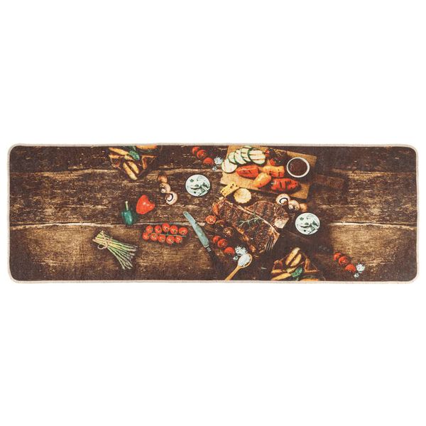 vidaXL Keitti&ouml;matto moniv&auml;rinen 60x180 cm pest&auml;v&auml;