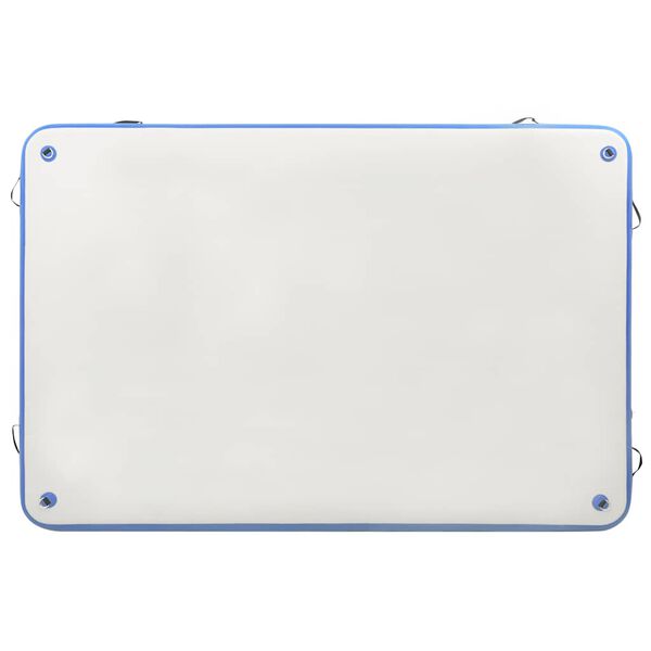 vidaXL Täytettävä kelluva lautta sinivalkoinen 200x150x15 cm