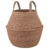 vidaXL Kasviruukku kahvoilla Luonnollinen &Oslash; 22 x 20 cm 100% Merihein&auml;