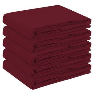 vidaXL P&ouml;yd&auml;n Liina 5 kpl Neli&ouml; Viininpunainen 90 x 90 cm Polyesteri