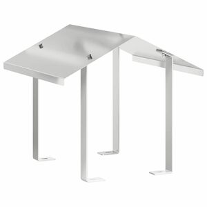vidaXL Huppu Hopea 40 x 40 x 37,5 cm Ruostumaton ter&auml;s